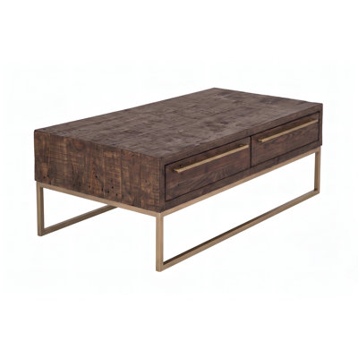 Table basse de style transitionnel taupe