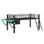 Lit mezzanine avec bureau Gaming, DEL