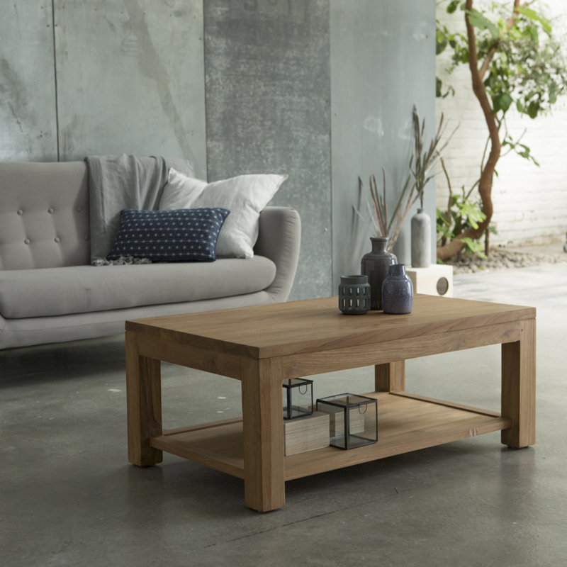 Solid Wood Four Leg Coffee Table