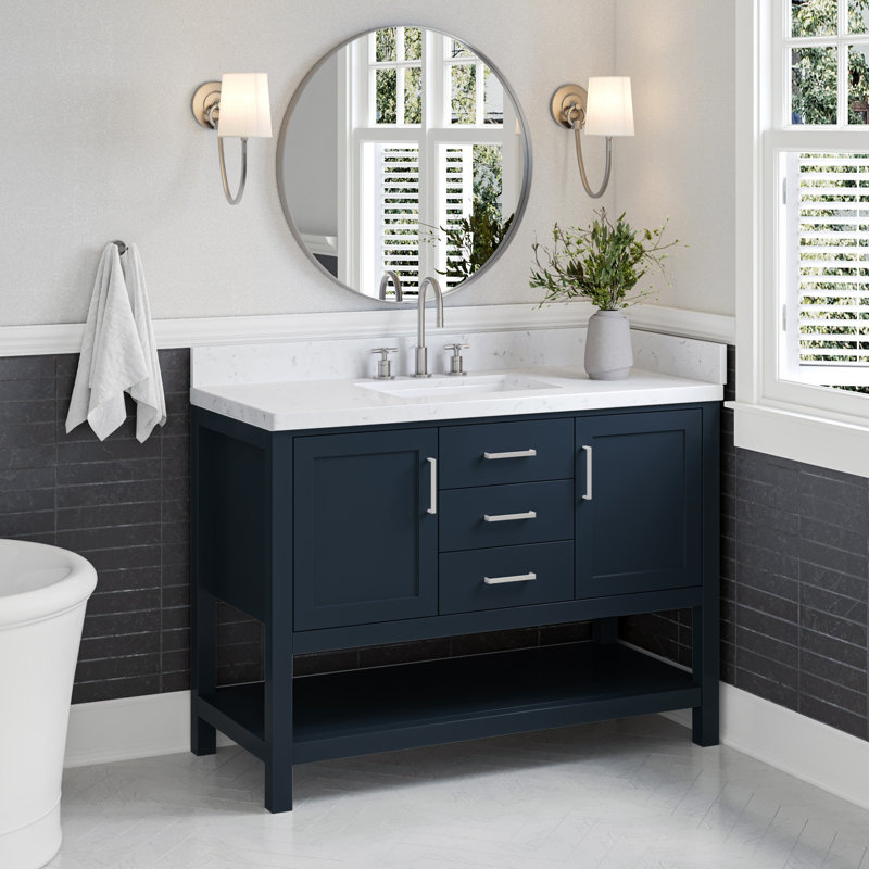 Bayhill 48.25'' W Single Vanity, Midnight Blue