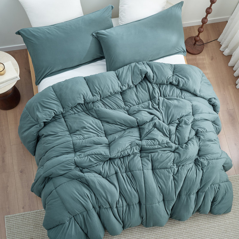 843249116688, King Comforter + 2 King Shams, Green