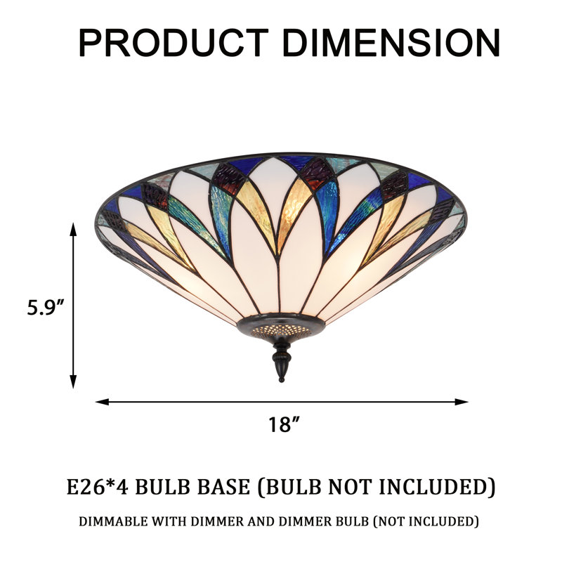 3-light Flush Mount Ceiling Light