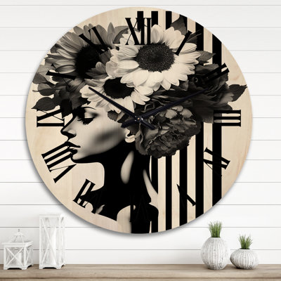 Loes Solid Wood Wall Clock