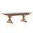 Eternity Rectangular Solid Pine Farm Dining Table with Folding X-Style Legs-88870831-88870827