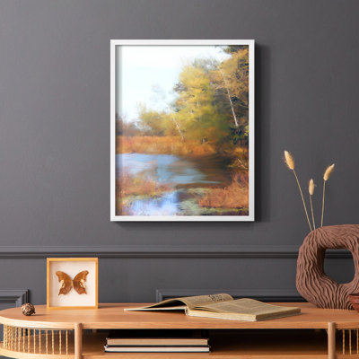 River Scene I Framed Print - Solid Wood