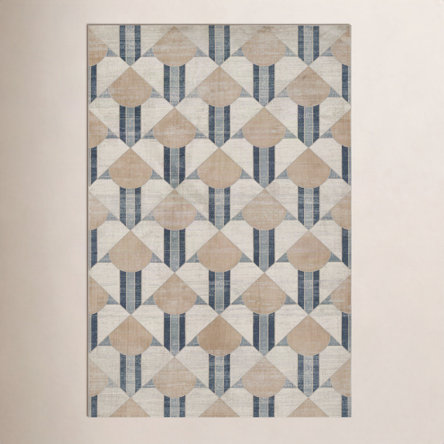 Scout Blue Geometric Rug, Rectangle 1'10" x 2'10"