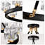 Noir mat + lustre en roue de chariot de style lustre en cristal de style campagnard pour salon