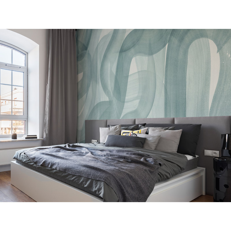Panneau mural L 9 pi x l 135 po Waves, Vert