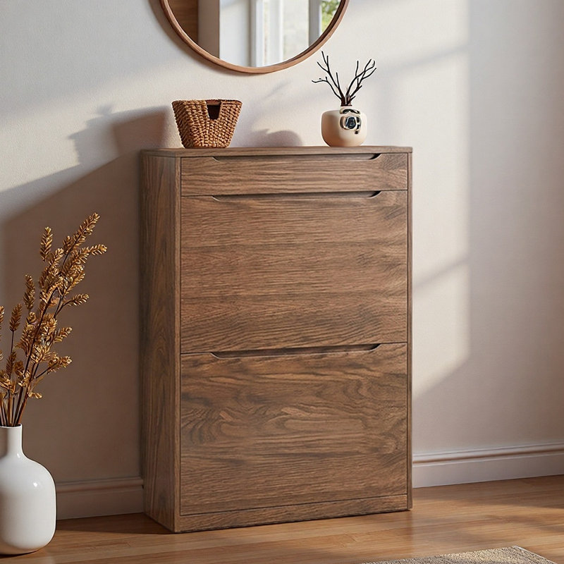 Armoire de rangement à chaussures Manderly, H 45,28 po x l 31,5 po x P 9,45 po