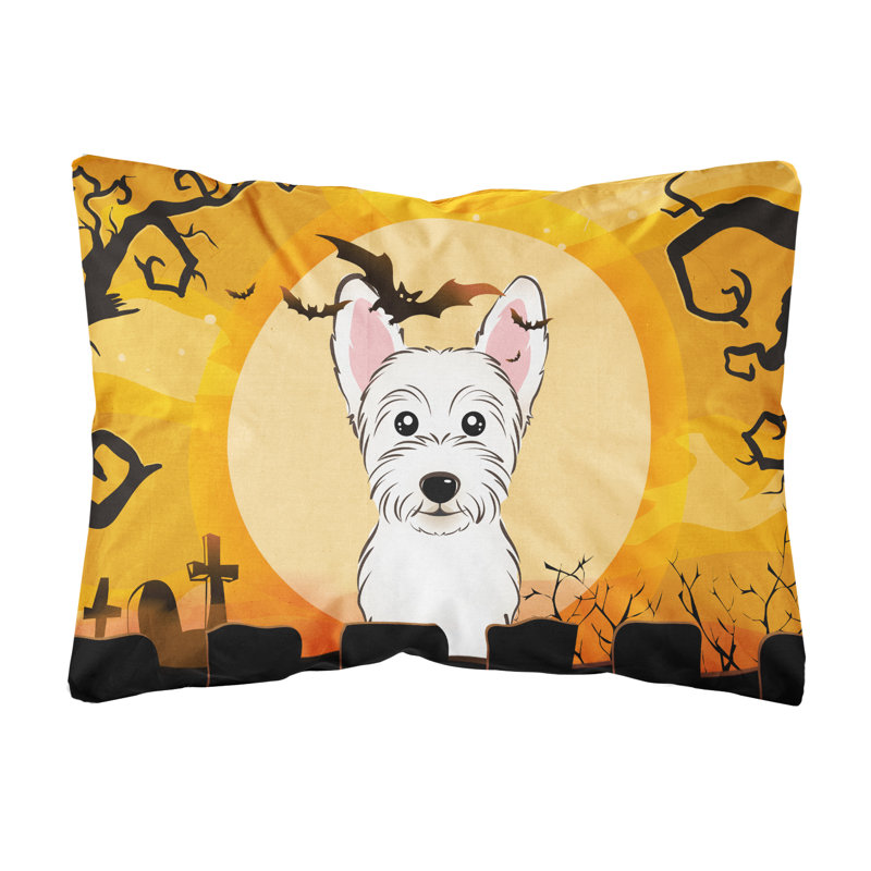  Coussin intérieur / extérieur Halloween Westie