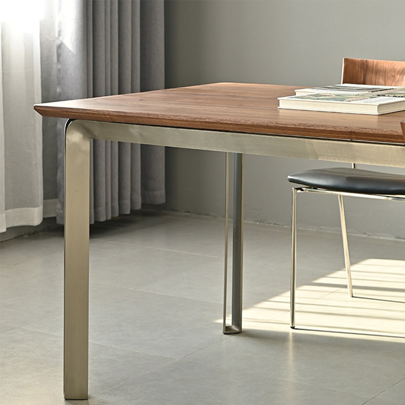Quality solid wood dining table, 29.52"H x 78.74"L x 35.43"W