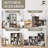 6-Cube Storage Organizer Shelf, Home Storage Shelf Divider w/Back, 11-Inch Storage Bookcase, Rustic Grey Oak -2114708308-2096776202