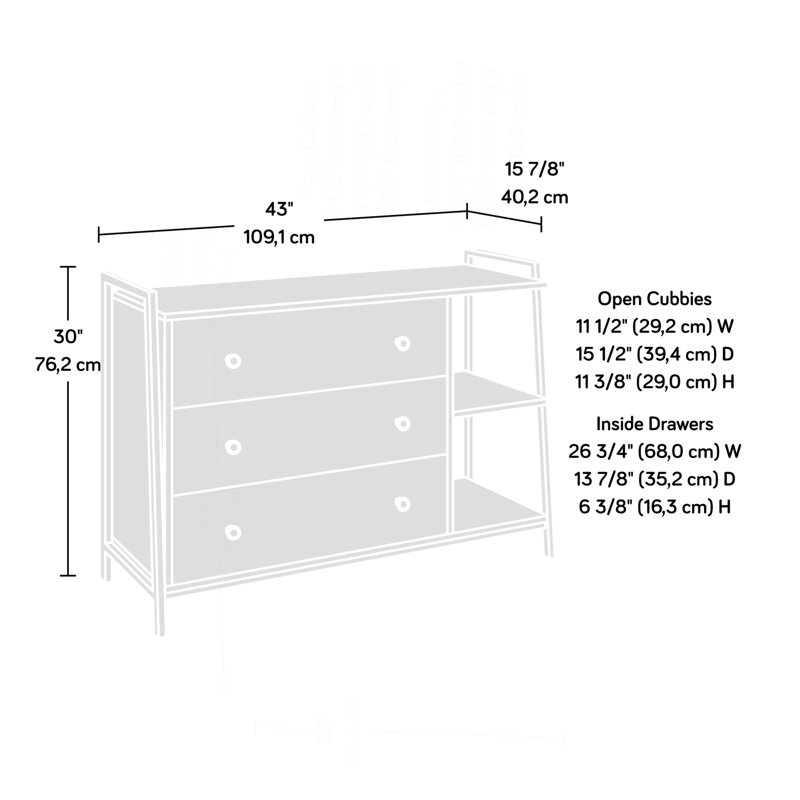Ebern Designs Commode, finition brune - Wayfair Canada