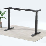 Height Adjustable Electric Dual Motor Standing Desk - Black Frame