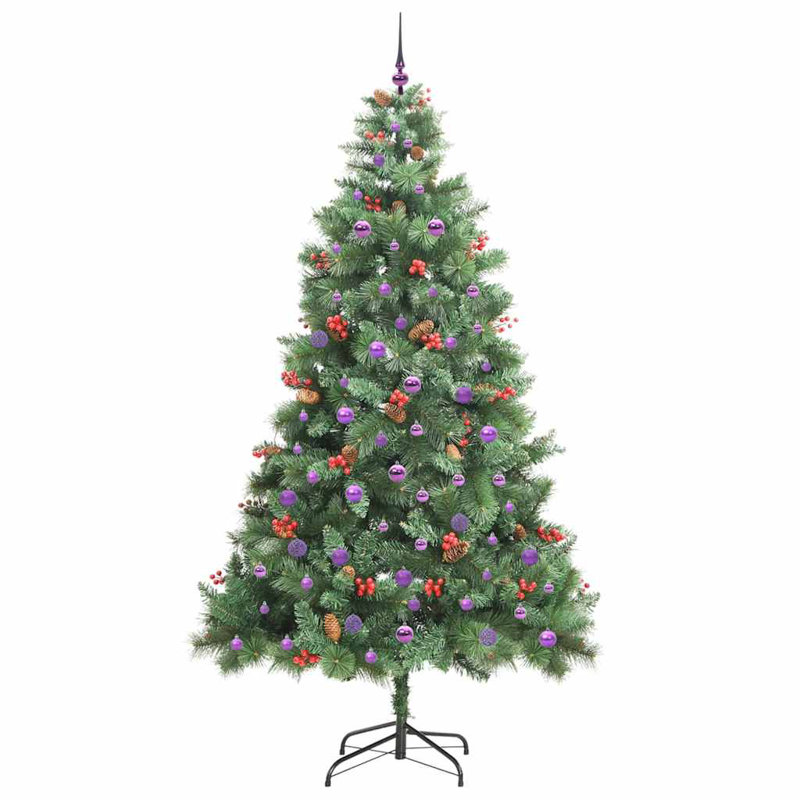 Artificial Christmas Tree 240 cm PVC and Metal, Purple