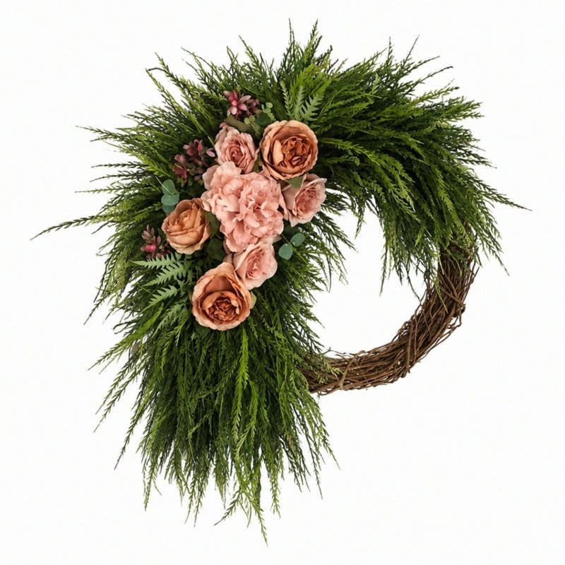 18 Inch Spring Peony Wreaths for Front Door