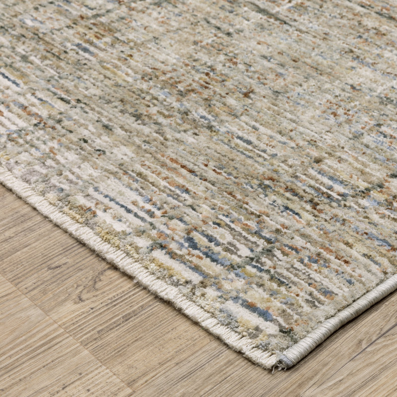 Tapis beige / multicolore Gloria, Rectangle 6 pi 7 po x 9 pi 10 po