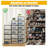 Clear Stackable Shoe Storage Boxes with Lids - Collapsible Plastic Organizer for Closet, Bedroom, Under Bed - Space-Saving, Ventilated, Dustproof Sneaker Containers - 15PCS Black-131672420