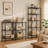 5-Tier Narrow Adjustable Wire Shelf Storage Rack