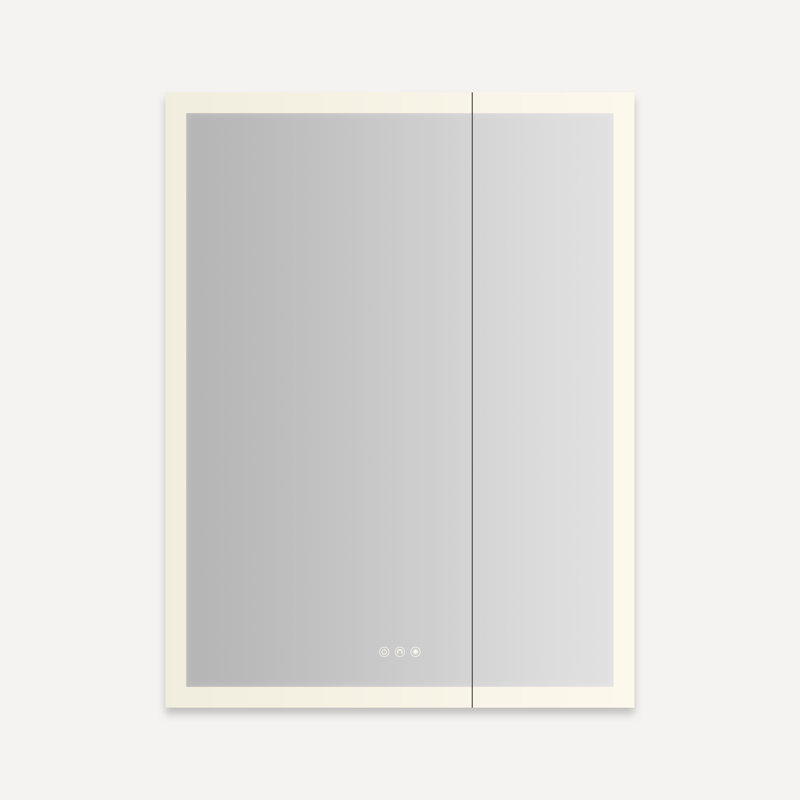 Armoire à deux portes AiO Reserve, Périmètre éclairé, 30 po x 40 po x 4 po