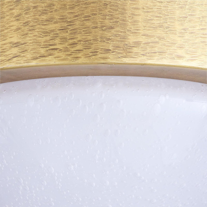 Lennon 1 - Light LED Flush Mount, Antique Brass