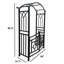 Arche de jardin en aluminium avec barrière-114351243