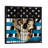 'Skull Spangled Banner' - Floater Frame Graphic Art Print on Canvas-2100595359-2100595363