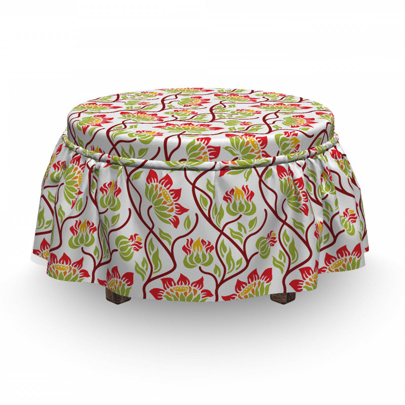 Housse pour repose-pieds japonais vibrant