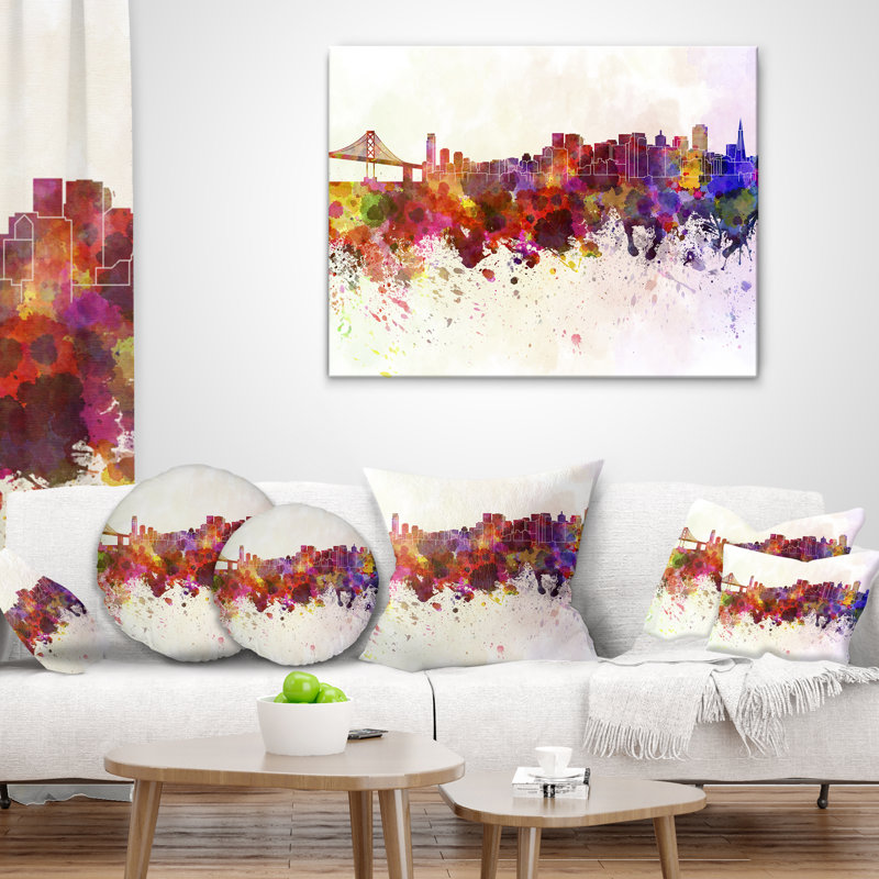 Coussin Cityscape, Rectangulaire, 12 po x 20 po
