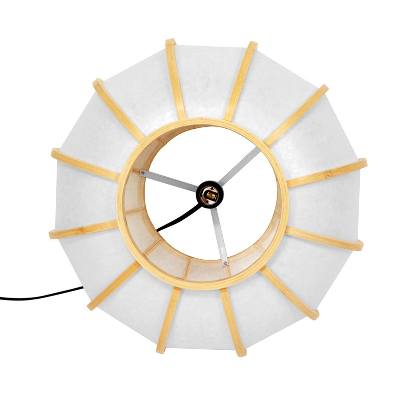 Luminaire sphère suspendu 1 lumières lanterne Smithson, Naturel