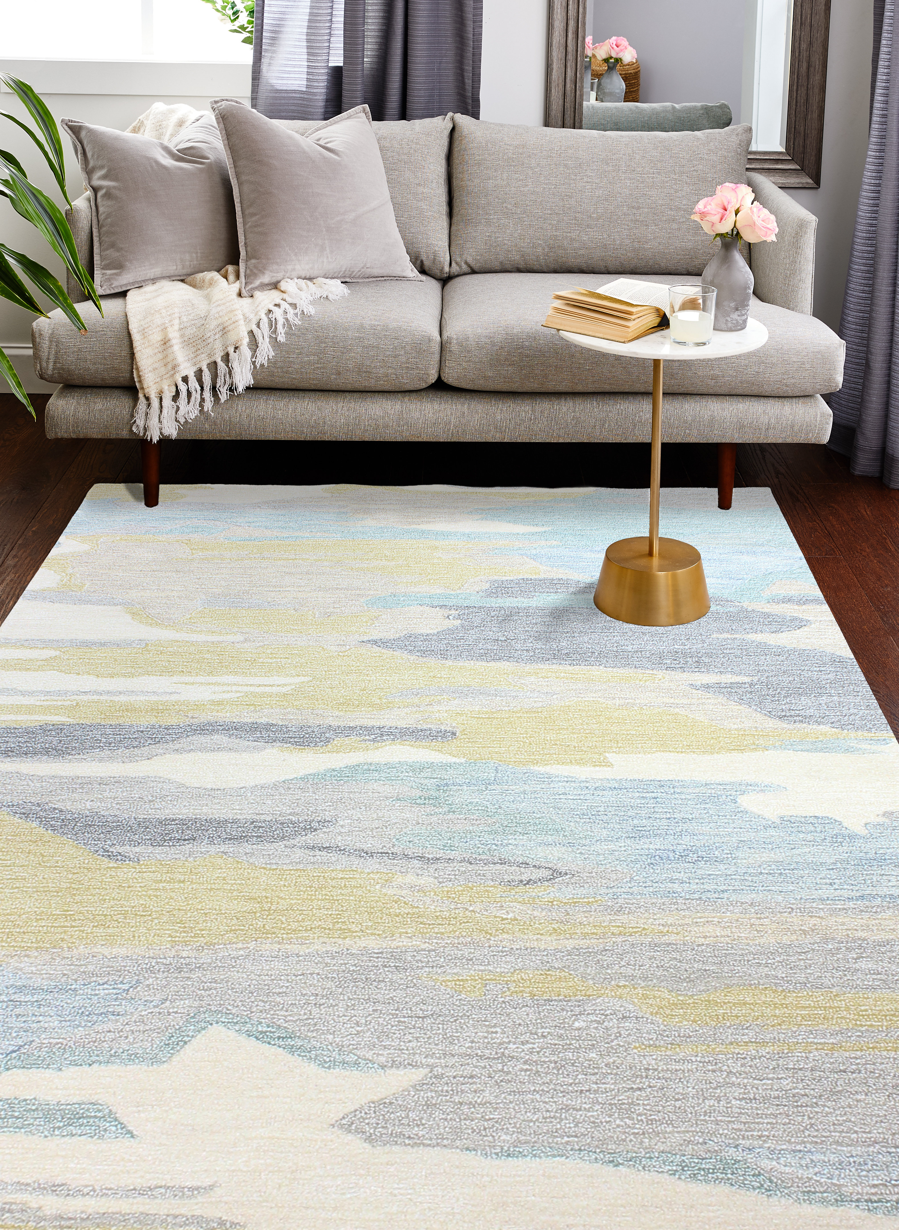 Orren Ellis Milford Collection Contemporary Abstract Area Rug Multi ...
