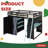 Space-Saving Full Size Wood Loft Bed with Built-In Desk, Wardrobe, Shelves, Blackout Curtains & APP-Controlled RGB Lights-842696758