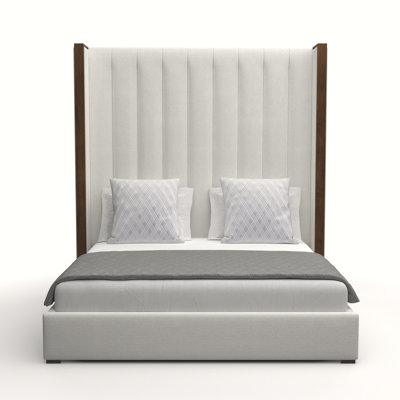 Dipson Upholstered Wingback Bed