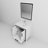 Ziva 30 in W x 22 in D Single Bath Vanity, White Top, 28 in Mirror and Chrome Faucet Set-87293423-113111285