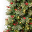 The Holiday Aisle® Virginia Pine Slim Tree with Red Berries and Pinecones, Warm White LED Lights-905569533