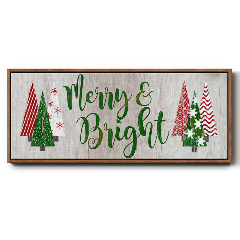 Merry & Bright - toile encadrée, H 24 po x l 60 po