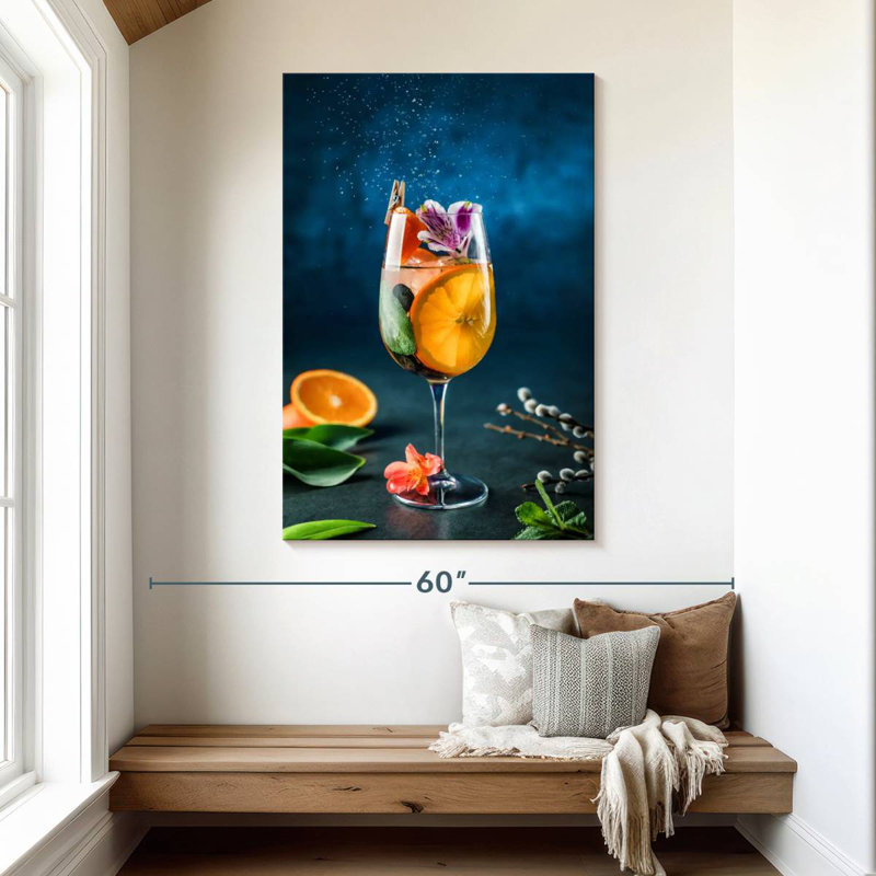 Yarlin Citrus Cocktail, 48" H x 32" W