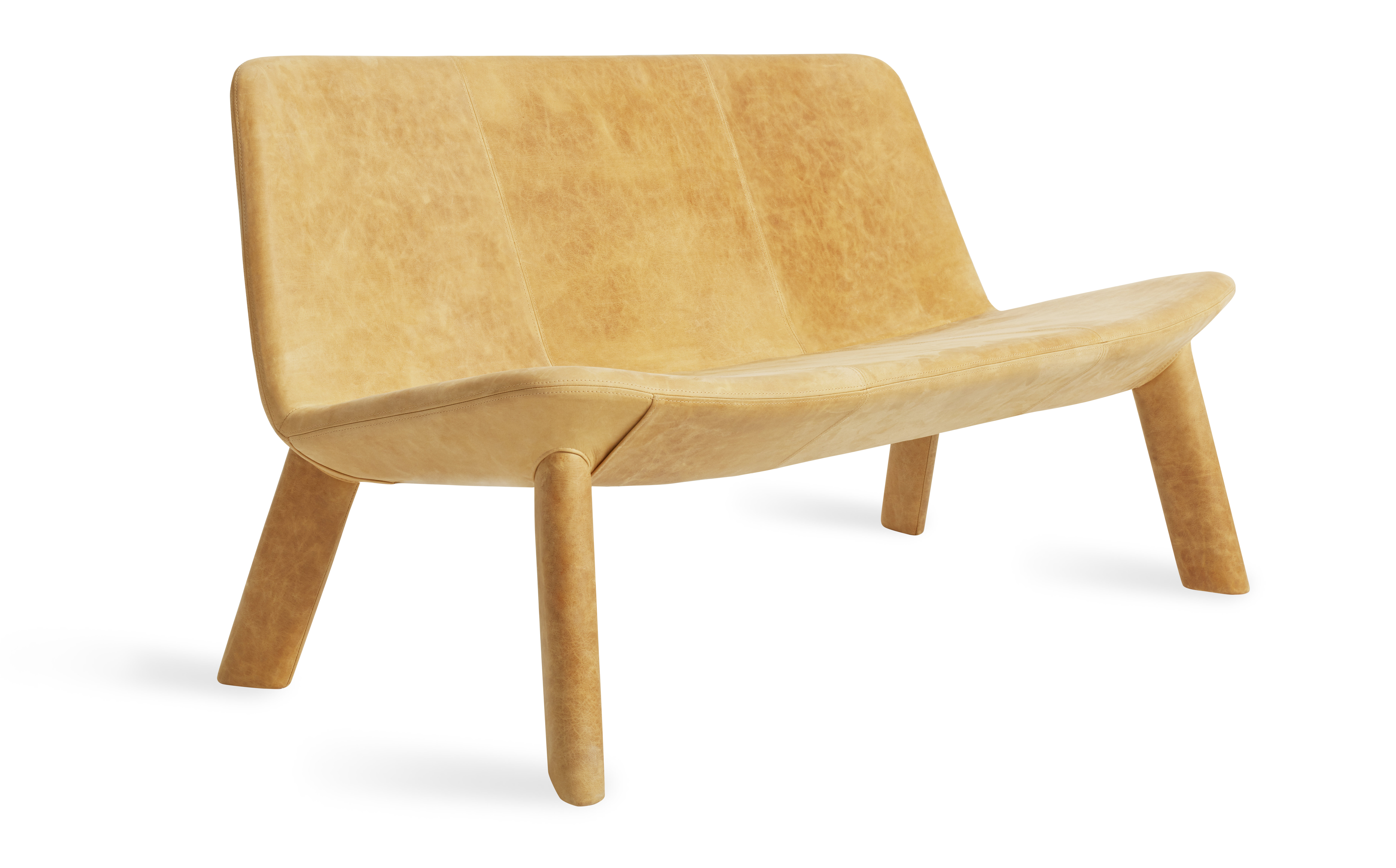 Neat Wool Upholstered Bench