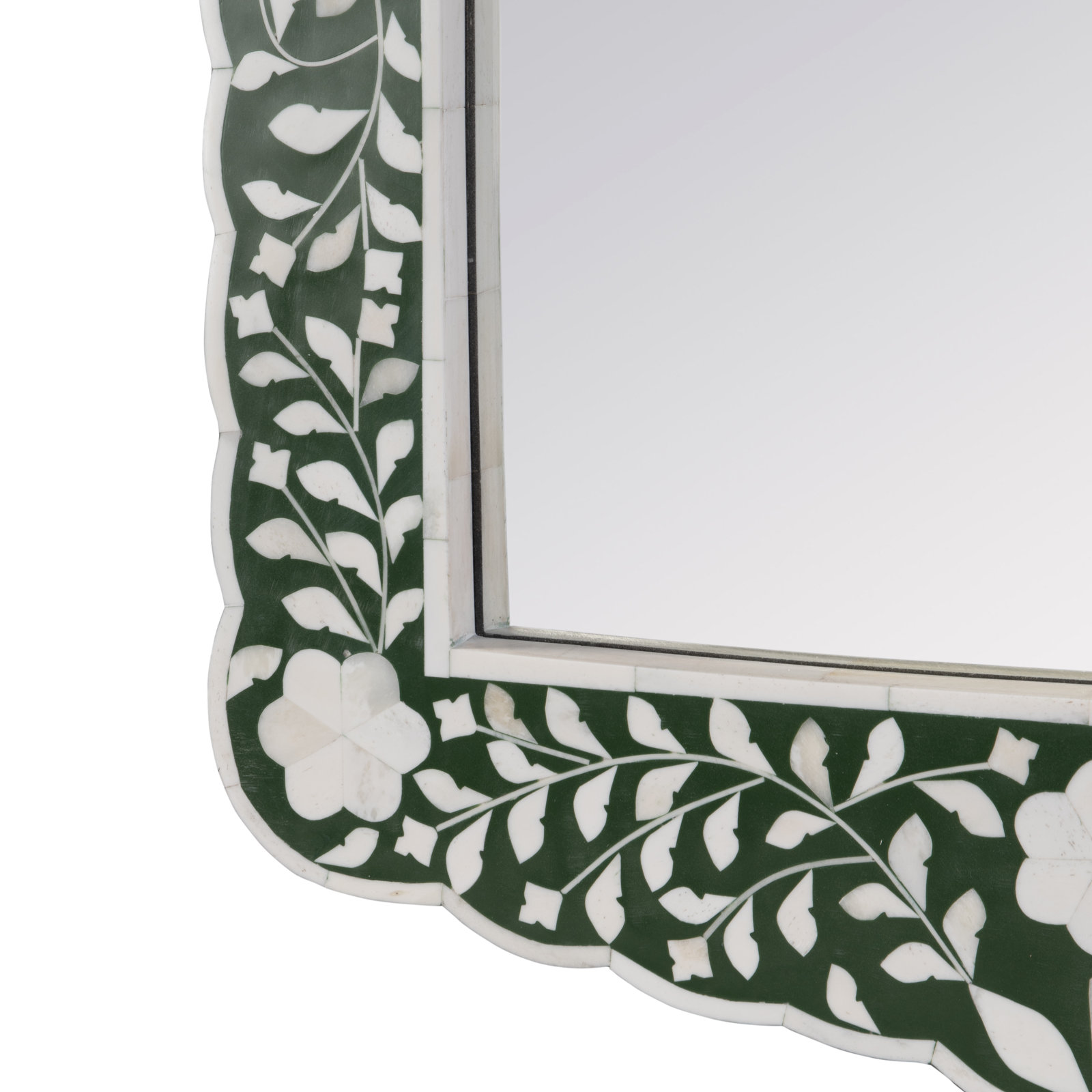 Ren 20" Mango Accent Mirror, Green