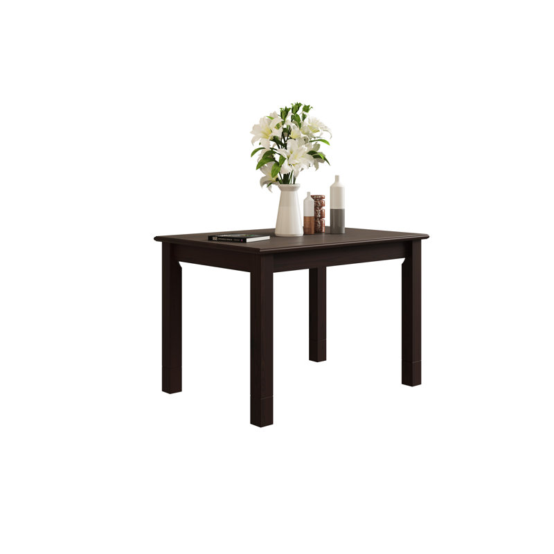 Providence Pine Solid Wood Dining Table, Dark Brown