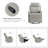 Adwit 26.5"W Modern Swivel Rocker Manual Recliner-99840956