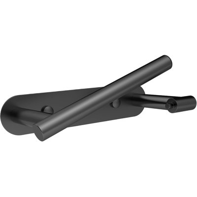 Toilet Paper Holder Adhesive Or Screw-In Matte Black Bathroom Toilet Paper