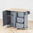 Rolling Mobile Kitchen Island with Solid Wood Top and Locking Wheels,52.7 Inch Width,Storage Cabinet and Drop Leaf Breakfast Bar,Spice Rack, Towel Rack & Drawer-1210873229