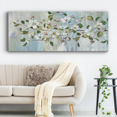 Painterly Blossoms sur toile
