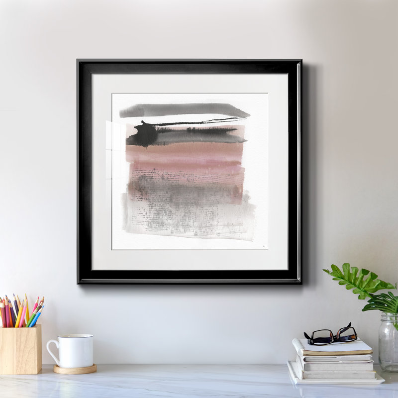 Sundown Turnwood II - peinture encadrée, Papier encadré noir, H 17,5 po x l 17,5 po x P 1,5 po