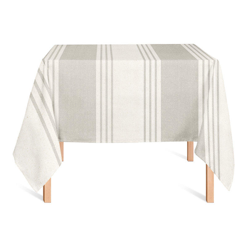 Nappe rayée en polyester, L 102 po x l 58 po