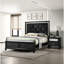 Table de chevet de luxe 2 en noir - Chic pour chambre à coucher contemporaine avec finition à 2 tiroirs
