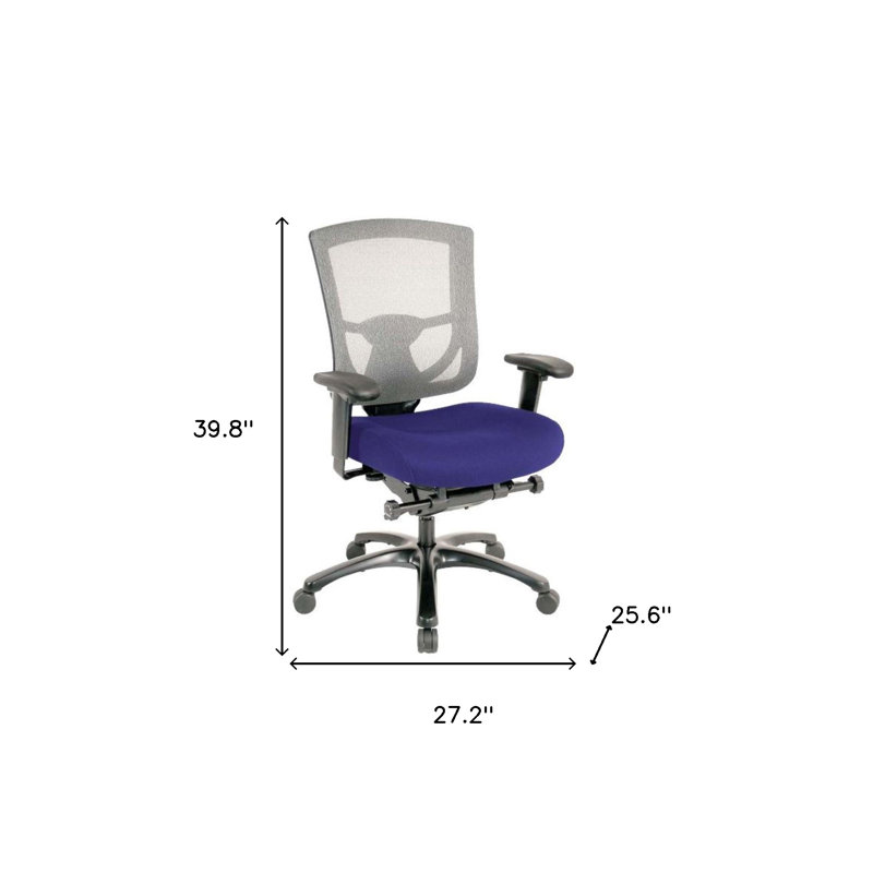 Chaise de bureau réglable, Cobalt