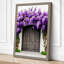 Purple Blooms at the Door Coastal - Wrapped Canvas-2073438827-2073438833