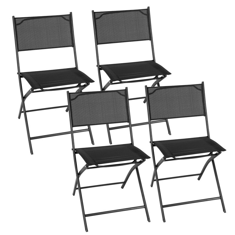 Chaise de patio pliante Hilmer